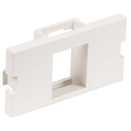 Hubbell Premise Wiring Hubbell iSTATION 1 Socket Keystone Faceplate Module - White IM1K1W