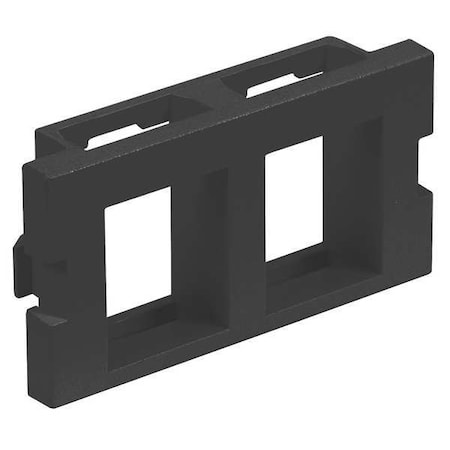 Hubbell Premise Wiring IStation Module, 2 Ports, Black, UNLD IM2K1BK