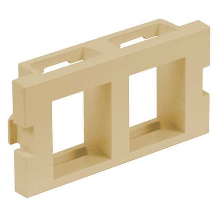 Hubbell Premise Wiring IStation Module, 2 Ports, Ivory, UNLD IM2K1EI