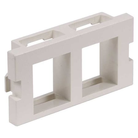 Hubbell Premise Wiring Hubbell iSTATION 2-Socket Insert - 2 x Socket(s) - Off-white IM2K1OW