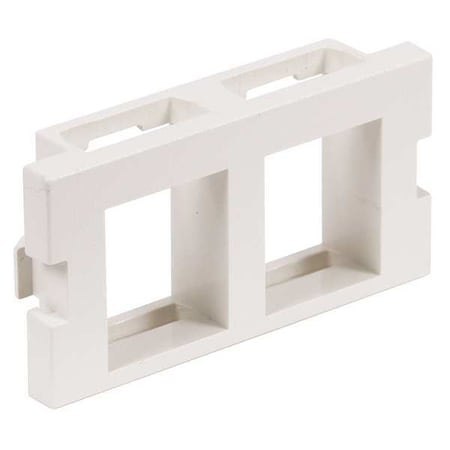 Hubbell Premise Wiring Hubbell iSTATION 2 Socket Keystone Faceplate Module - White IM2K1W