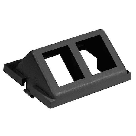 Hubbell Premise Wiring IStation Module, 2 Ports, Black, UNLD IM2KA15BK