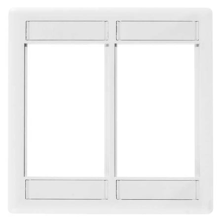 Hubbell Premise Wiring IStation Plate, White, 6U IMF2W