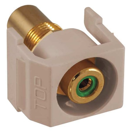 Hubbell Premise Wiring Inline Coupler, RCA, Duplex, Almond SFRCGNRAL