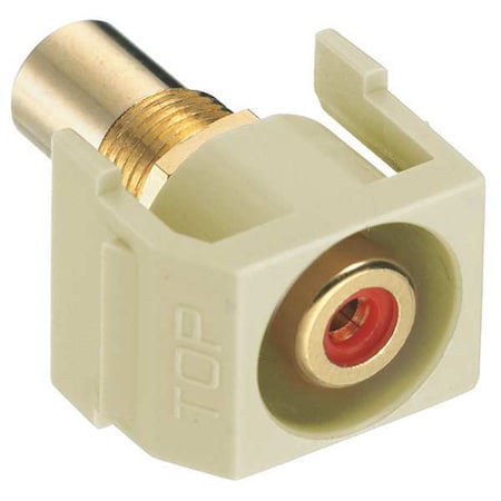Hubbell Premise Wiring Inline Coupler, RCA, Duplex, Almond SFRCRRAL