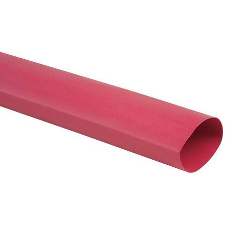 Raychem Shrink Tubing, 1.5in ID, Red, 4ft, PK25 CPGI-RNF-100-1-1/2RD-STK