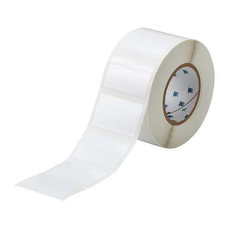 Brady Thermal Transfer Label, White, Labels/Roll: 1000 THT-24-423-1