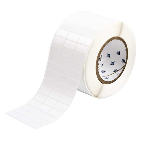 Brady Thermal Transfer Label, White, Labels/Roll: 10,000 THT-5-498-10