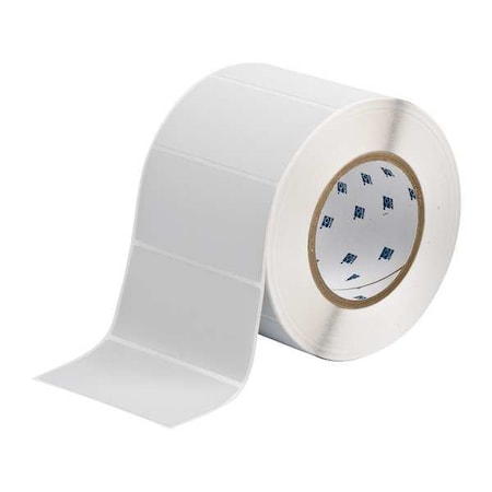 Brady Thermal Transfer Label, Silver, Labels/Roll: 1000 THT-55-428-1