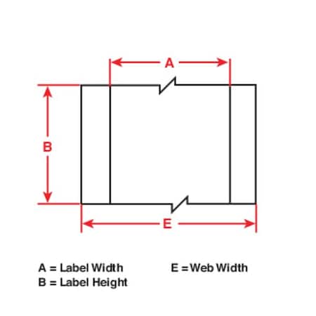 Brady Thermal Transfer Label, Silver, Labels/Roll: Continuous THT-107-428