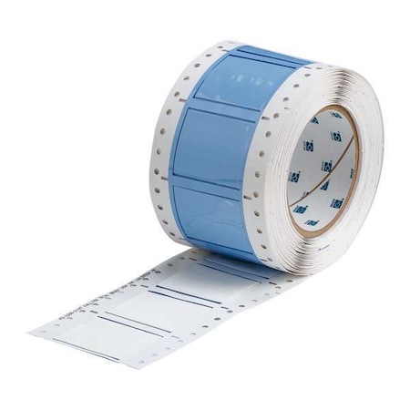 Brady Sleeve Label, White, Polyolefin, 1 in W PS-1000-2-WT