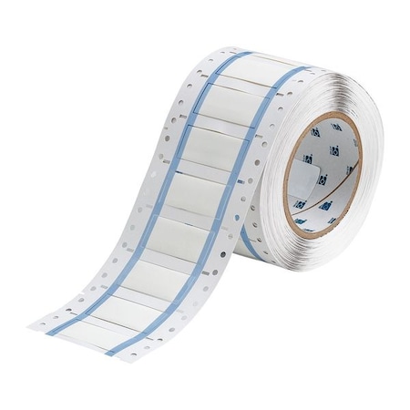 Brady SleeveLabel, White, Polyolefin, 1/2inW 3PS-500-2-WT