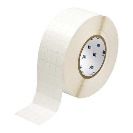 Brady Thermal Transfer Label, White, Labels/Roll: 10,000 THT-68-499-10