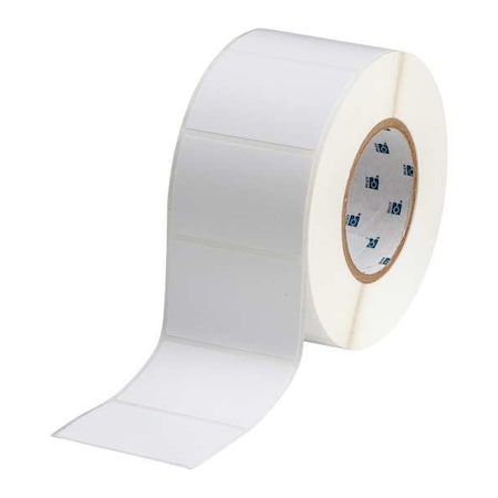 Brady Thermal Transfer Label, White, Labels/Roll: 1000 THT-19-499-1