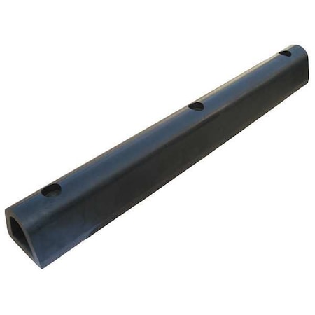 Zoro Select Dock Bumper, 4x4-1/4x36 In., Rubber 22NT63