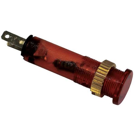 DAYTON Flush Indicator Light, 8mm, 240V, Amber 22NY82