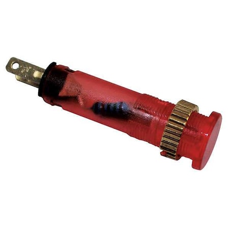 DAYTON Flush Indicator Light, 8mm, 12V, Red 22NY72