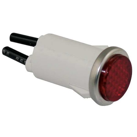 DAYTON Flush Indicator Light, Red, 12V 22NY41