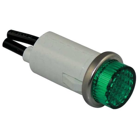 Dayton Raised Indicator Light, Green, 120V 22NY50 | Zoro