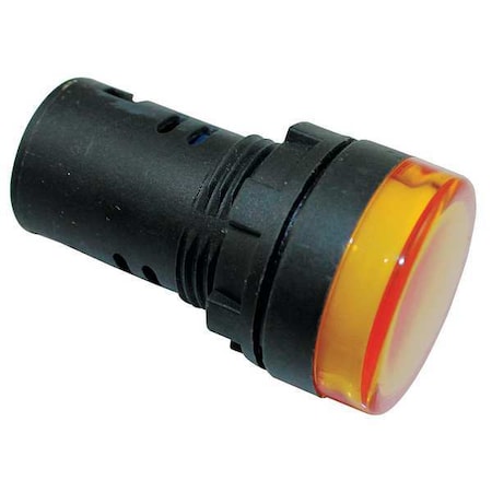 Dayton Raised Indicator Light, 22mm, 24V Amber 22NZ03