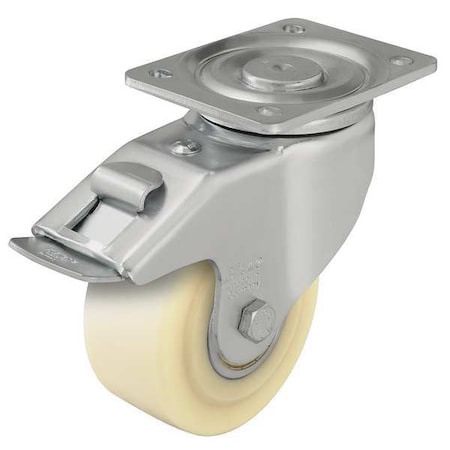 Zoro Select Swivel Plate Caster, Nylon, 4 in., 1540 lb. LH-GSPO 100K-1-FI