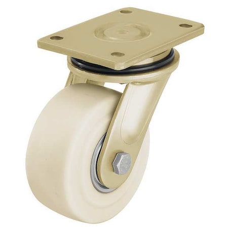 Zoro Select Swivel Plate Caster, Nylon, 5 in., 3850 lb., D LS-GSPO 125K