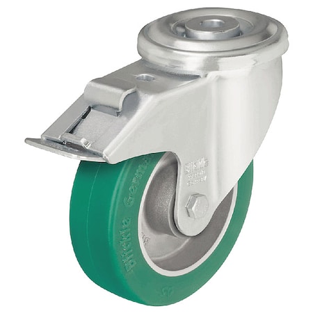 Zoro Select Kingpin Swivel Cstr, Poly, 5 in, 770 lb, Grn LKR-ALST 125K-FI