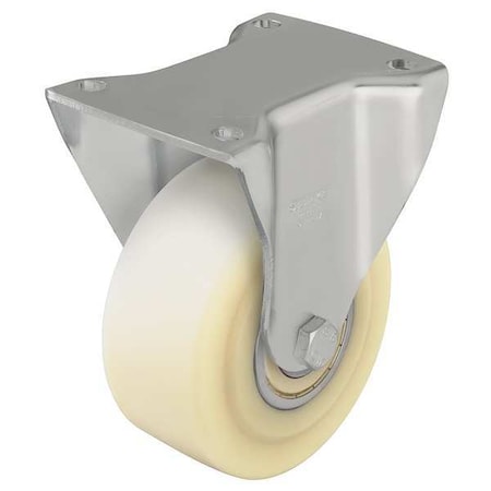 Zoro Select Rgd Plate Caster, Nylon, 3-1/8 in., 1540 lb BH-GSPO 80K