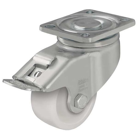 Zoro Select Swivel Plate Caster, Nylon, 3 in., 660 lb. LH-SPO 75K-FI