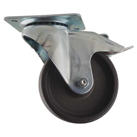 Zoro Select Swivel Plate Caster, Glass Nylon, 4 in., 330 lb, A LIX-POHI 100G-FI