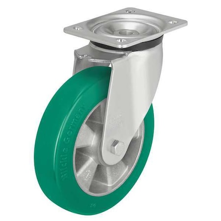 Zoro Select Swivel Plate Caster, Polyurethane, 5 in, 770 lb LK-ALST 125K-1
