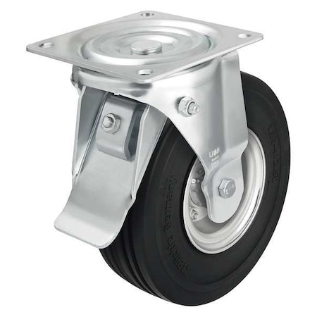 Zoro Select Swivel Solid Rubr Castr, 9-7/8 in, 1000 lb L-VLE 250K-ST