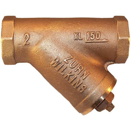 ZURN 3/4", FNPT x FNPT, Lead Free Bronze, Y Strainer, 300 psi WOG 34-SXL