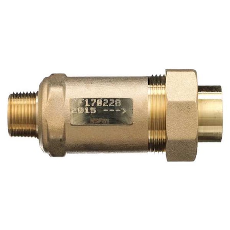 Wilkins Dual Check Valve, Bronze, 3/4", MNPTxFNPT 34MX34UF-700XL