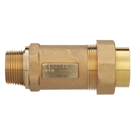 Wilkins Dual Check Valve, Bronze, 1, MNPTxFNPT 1MX1UF-700XL