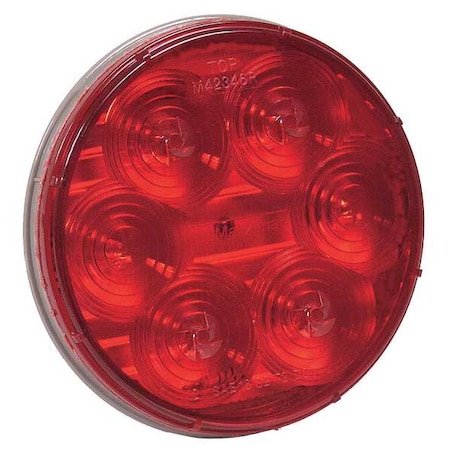 Maxxima Stop-Turn-Tail Lamp, LED, Round, Red M42346R-KIT