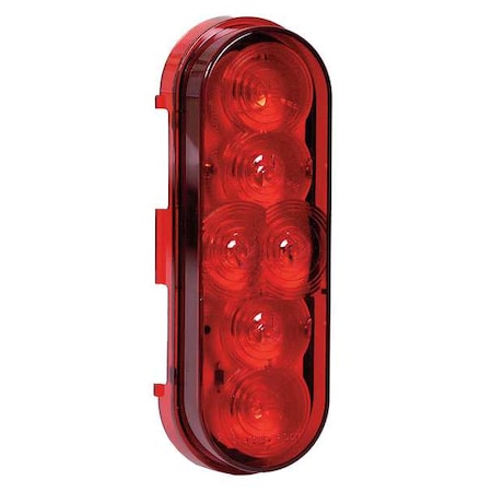 Maxxima Stop-Turn-Tail Lamp, LED, Oval, Red M63346R-KIT