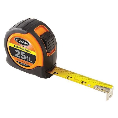 Keson 25 ft Tape Measure, 1 in Blade PGPRO1825V