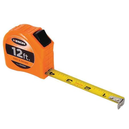 Keson 12 ft Tape Measure, 5/8 in Blade PGT1812V