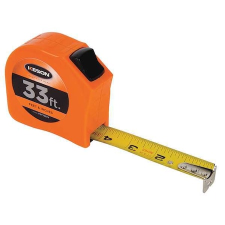 Keson 33 ft Tape Measure, 1 in Blade PGT1833V