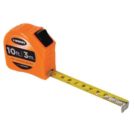 Keson 10 ft/3m Tape Measure, 5/8 in Blade PGT18M10V
