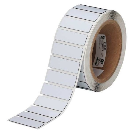 Brady Thermal Transfer Label, White, Labels/Roll: 250 THTEP172-593-.25