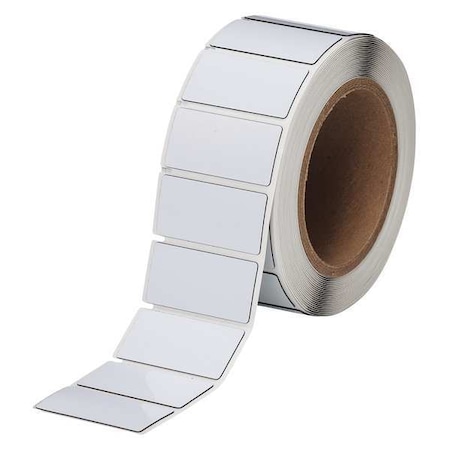 Brady Thermal Transfer Label, White, Labels/Roll: 250 THTEP173-593-.25