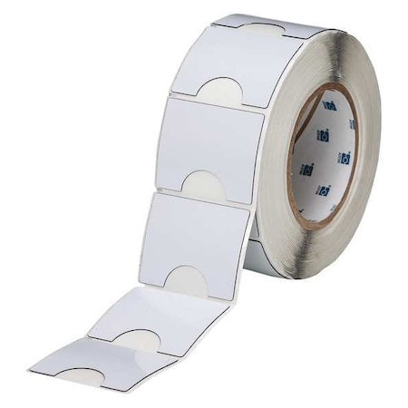 Brady Thermal Transfer Label, White, Labels/Roll: 250 THTEP181-593-.25