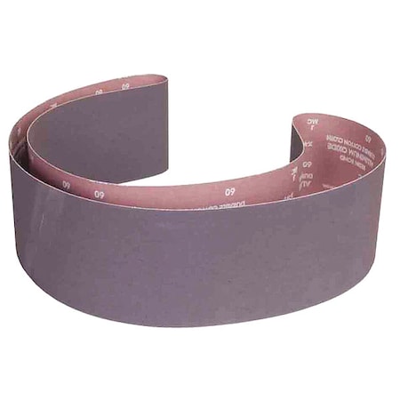 Norton Abrasives Sanding Belt, 6 in W, 89 in L, Coated, Aluminum Oxide, 80 Grit, Coarse, R215 Metalite, Brown 07660760062