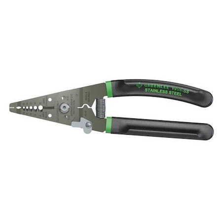 GREENLEE 7 1/4 in Wire Stripper Solid: 6 to 16 AWG, 8 to 16 AWG 1956-SS