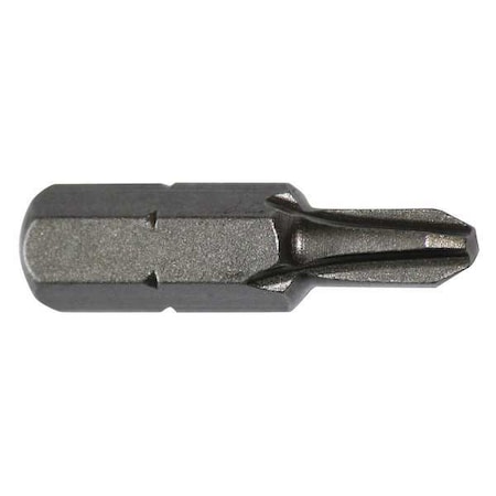 Apex Tool Group Torsion Bit, SAE, 1/4", Hex, No 2, 1", PK5 446-27X-5PK