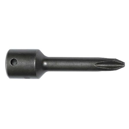 Apex Tool Group Socket Bit, 1/2 in. Dr, No 4 Phillips 854PT-1PK