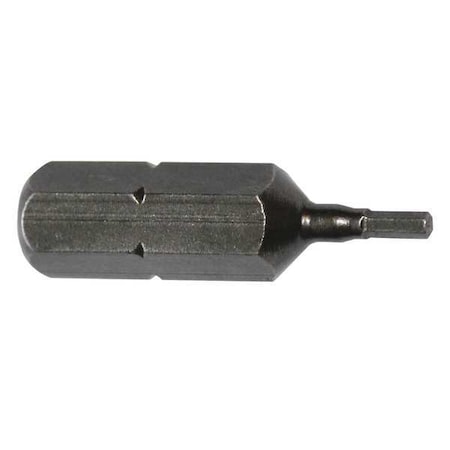 Apex Tool Group Torsion Bit, Metric, 1/4", Hex, 1.5mm, 1", PK5 185-1.5MM-5PK