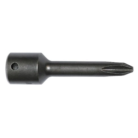 Apex Tool Group Socket Bit, 1/4 in. Dr, No 2 Phillips, PK5 822PT-5PK
